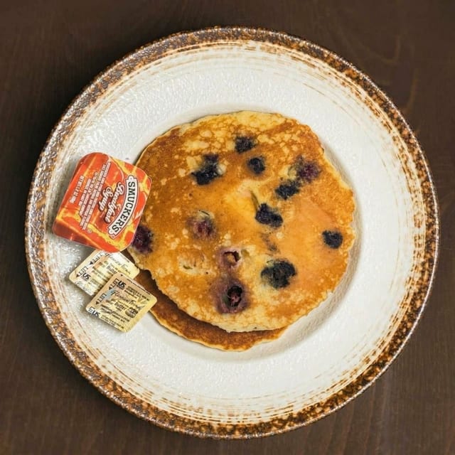 Fresh Blueberry Pancake.