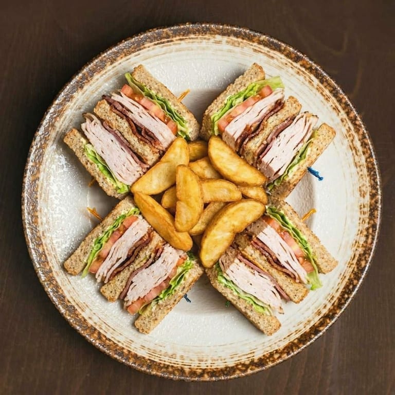 Delicious Turkey Club Sandwich